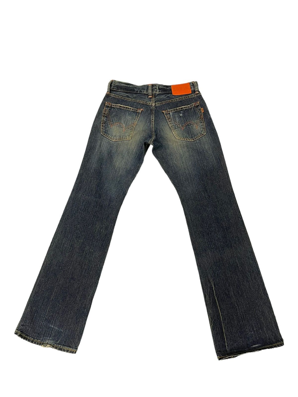 Edwin Flare Jeans Edwin Japan Faded Distress Boot Cut 8🟦3 Size US 32 / EU 48 - 12 Thumbnail