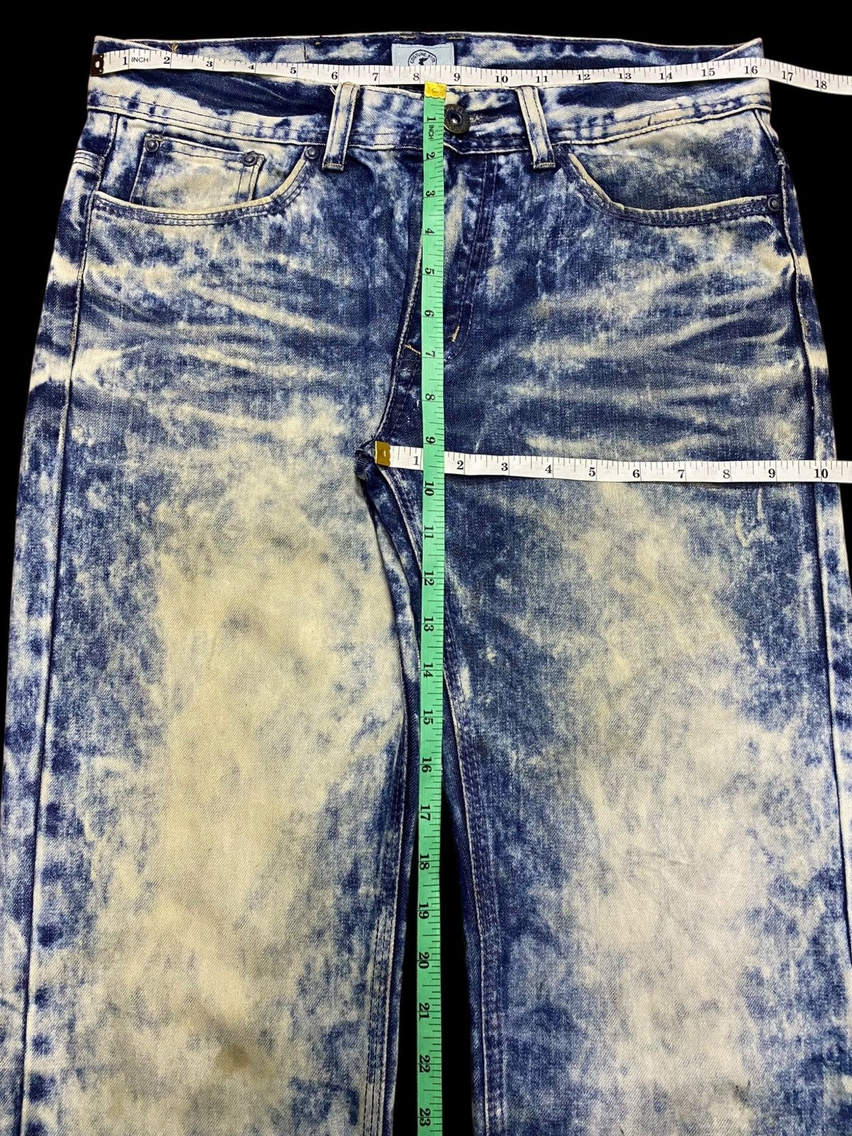 Other Vintage Japanese Brand Acid Wash Embroidered Distressed Jean Size US 33 - 15 Thumbnail