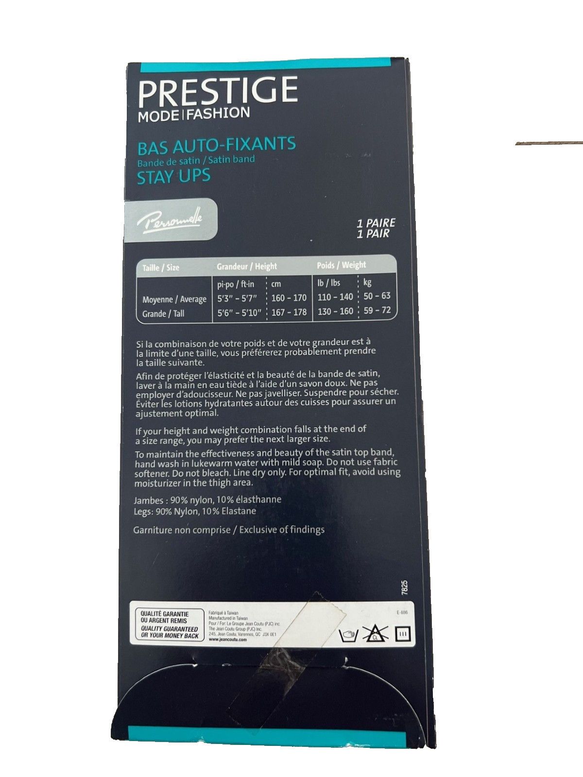 Other Prestige Stay Ups Hosiery Satin Band Fishnet Leg Black ( M ) Size ONE SIZE - 2 Thumbnail