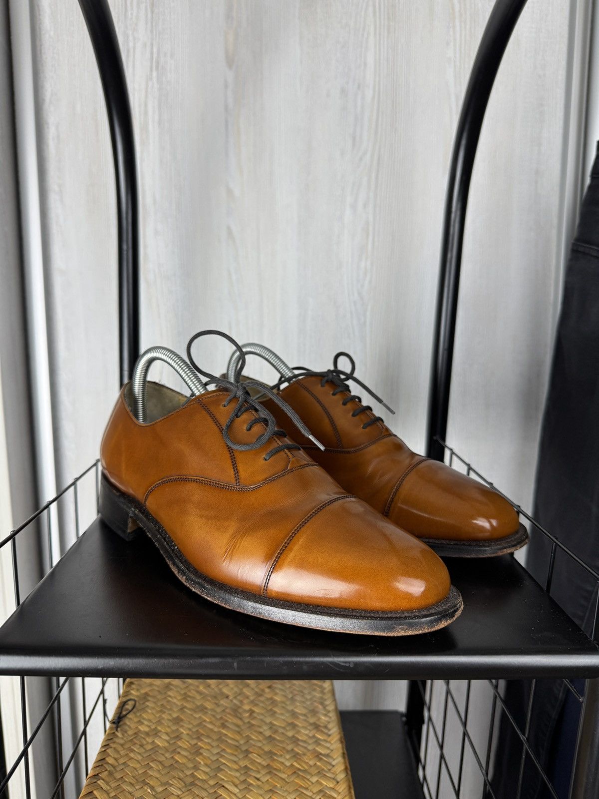 Barker Barker mens brown leather oxford formal shoes size 7.5UK Size US 8.5 / EU 41-42 - 4 Thumbnail