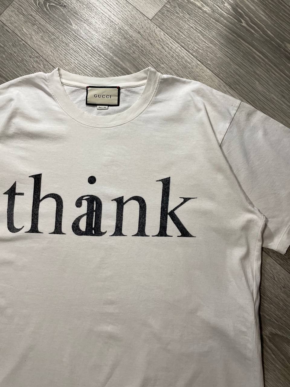 Gucci × Richard Hell Think Thank White Oversized T-shirt
