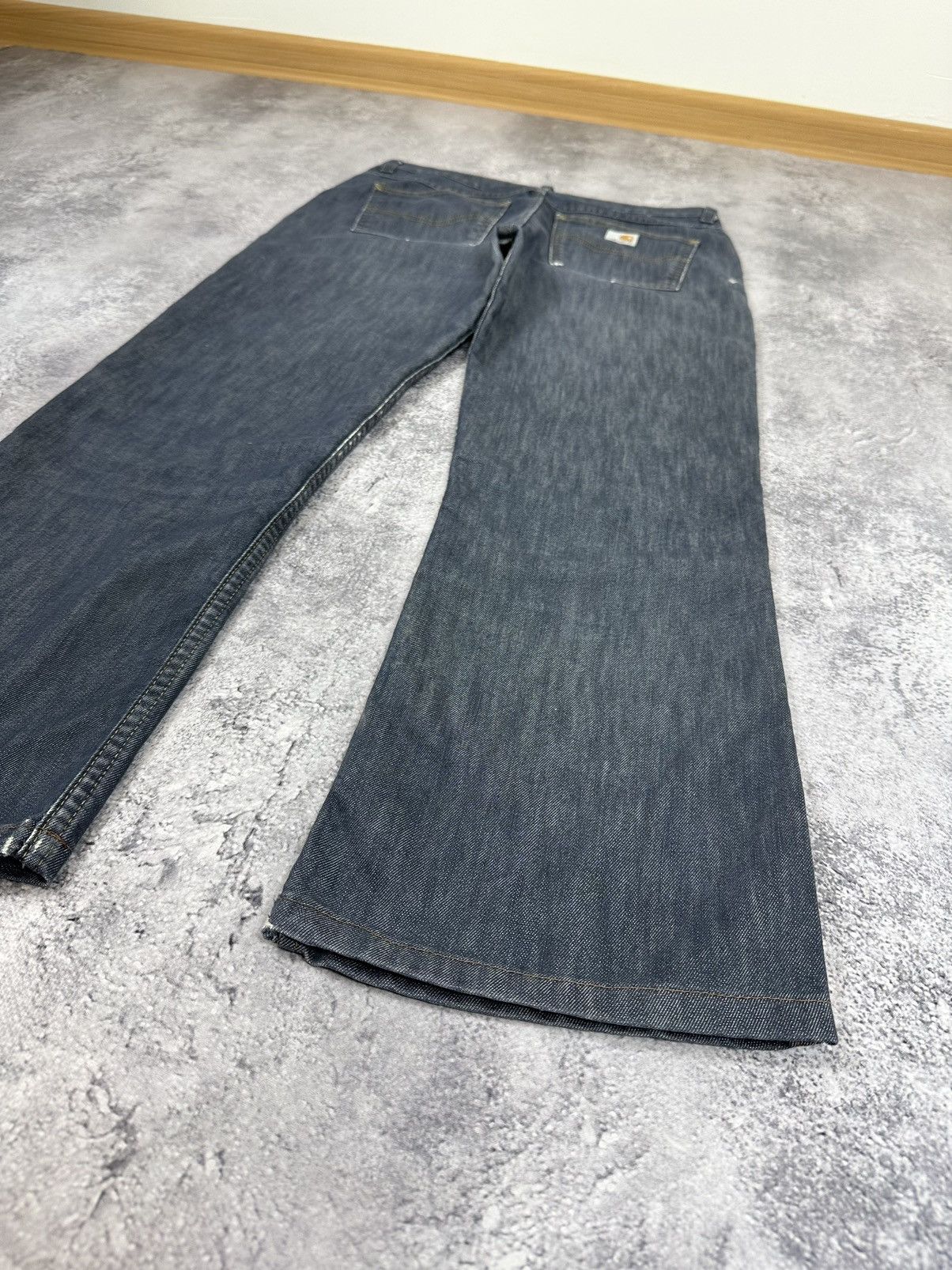 Carhartt Vintage Carhartt Distressed Denim USA Hype Flared Jeans Size 30" / US 8 / IT 44 - 4 Thumbnail