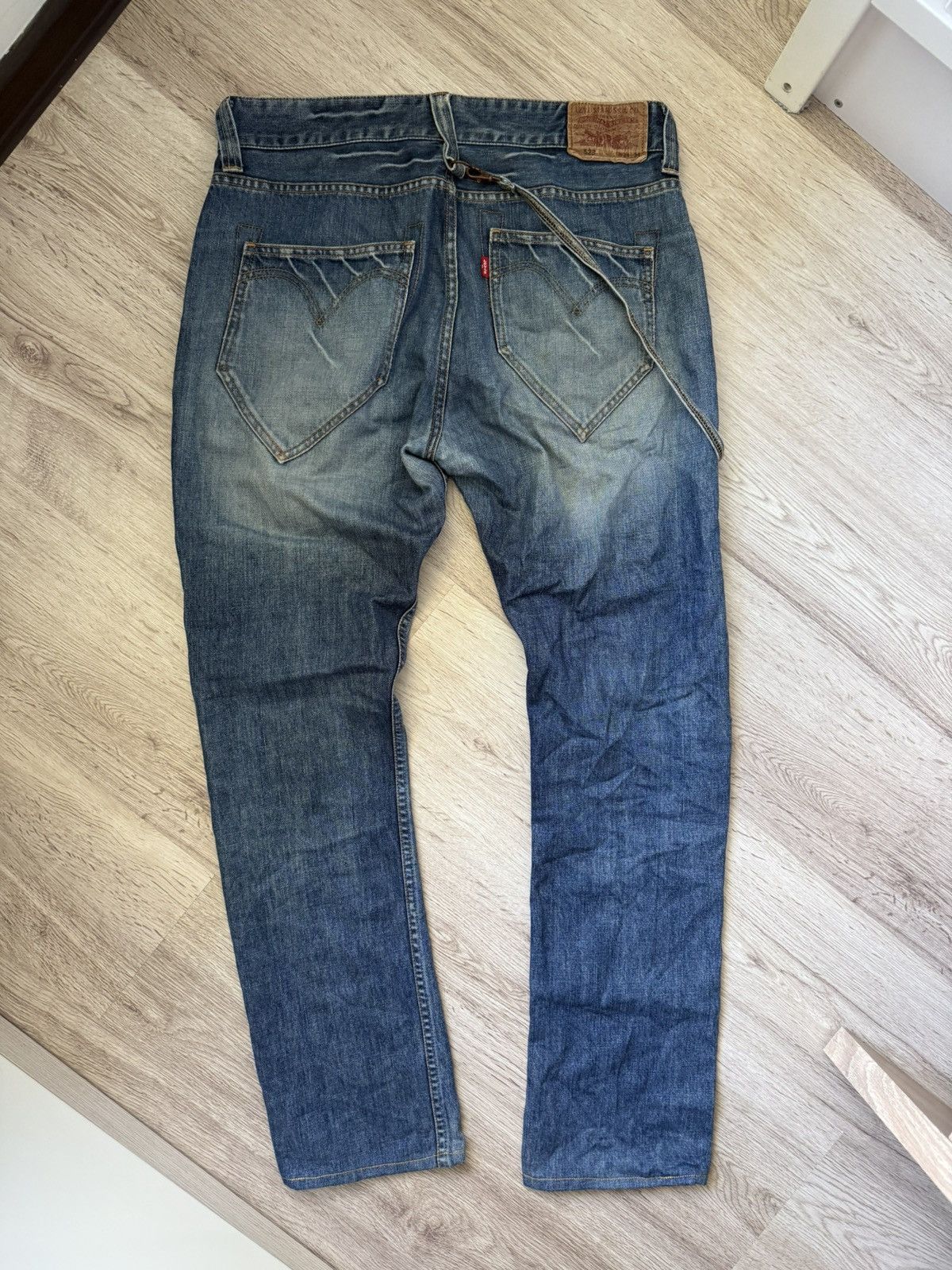 Levi's Levi’s 523 Distressed Jeans Y2K Grunge w Strap Altered Size US 34 / EU 50 - 18 Thumbnail