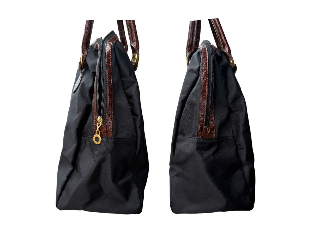Balenciaga Vintage 90s Balenciaga BB Logo Nylon Patent Leather Handbag Size ONE SIZE - 5 Thumbnail