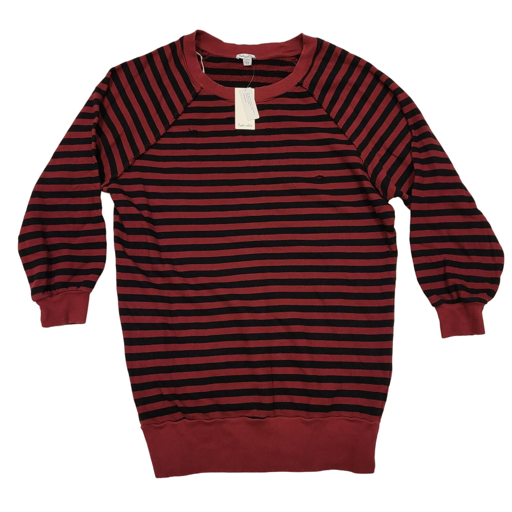 Splendid Splendid Women's West Village Stripe Terry Dress Ruby Women' Size L / US 10 / IT 46 - 1 Thumbnail