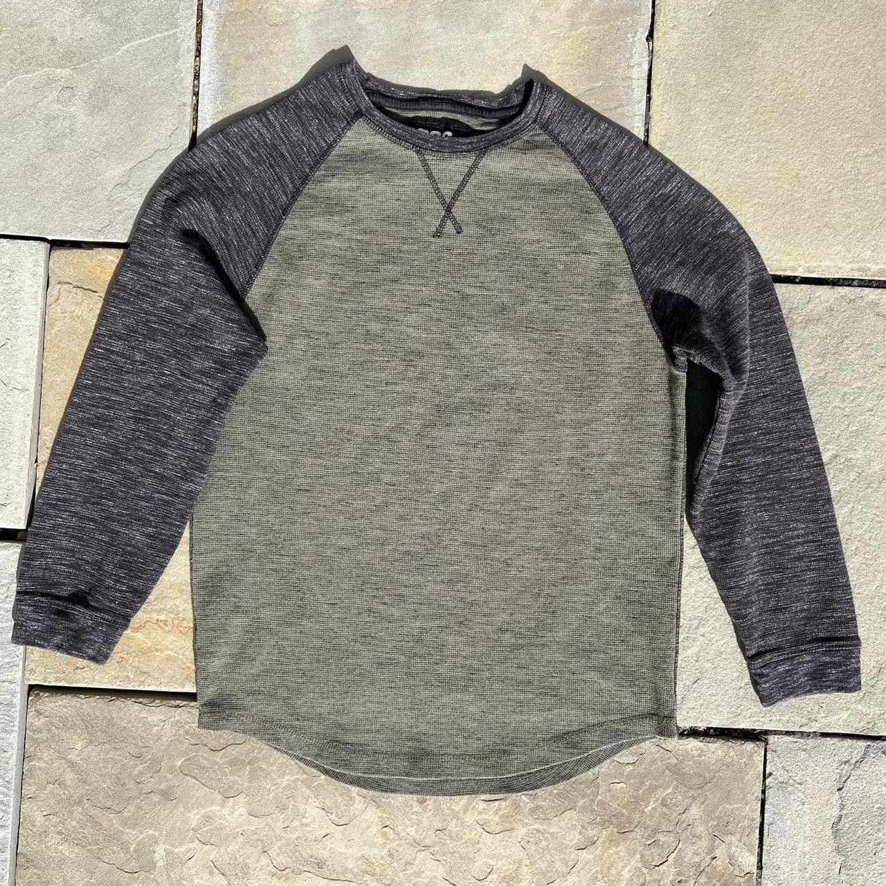 Other Olive Green and Dark Grey Heather Waffle Knit Thermal Size US L / EU 52-54 / 3 - 1 Thumbnail