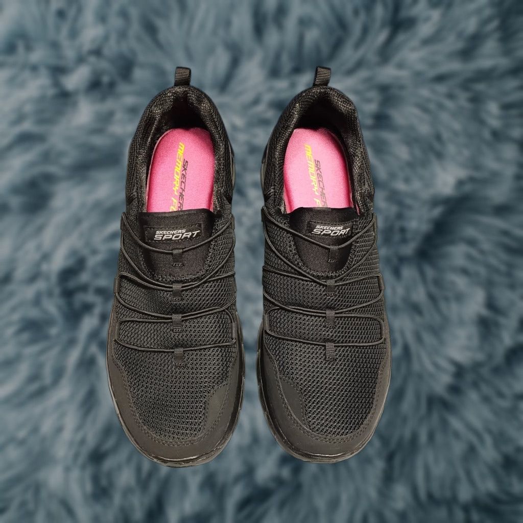 SKECHERS SKECHERS Loving Life Sneakers Womens US 11 Black Memory Foam Bungee Laces Shoes Size US 11 / IT 41 - 1 Thumbnail