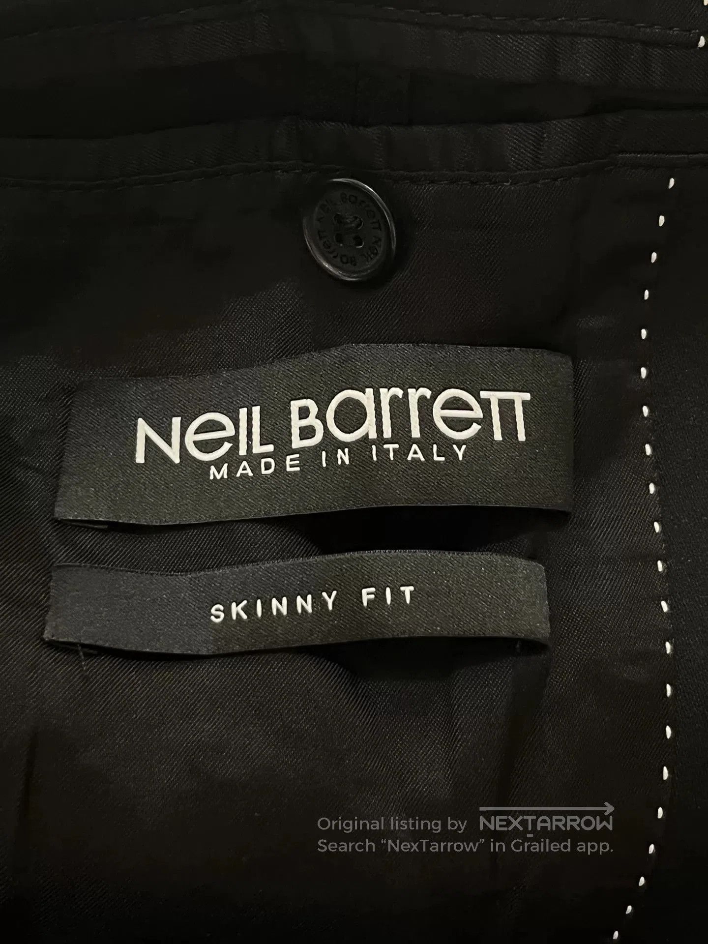 Neil Barrett Neil Barrett Black Patterned Blazer. Size US S / EU 44-46 / 1 - 6 Thumbnail