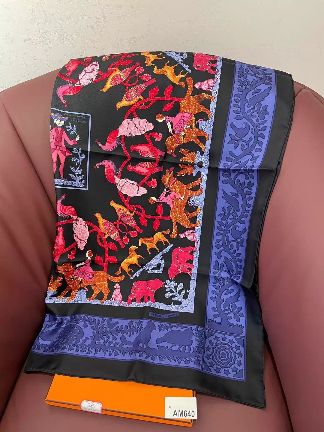 Hermes Hermès Once Upon a Time in America 90x90 Scarf Unused Size ONE SIZE - 1 Thumbnail