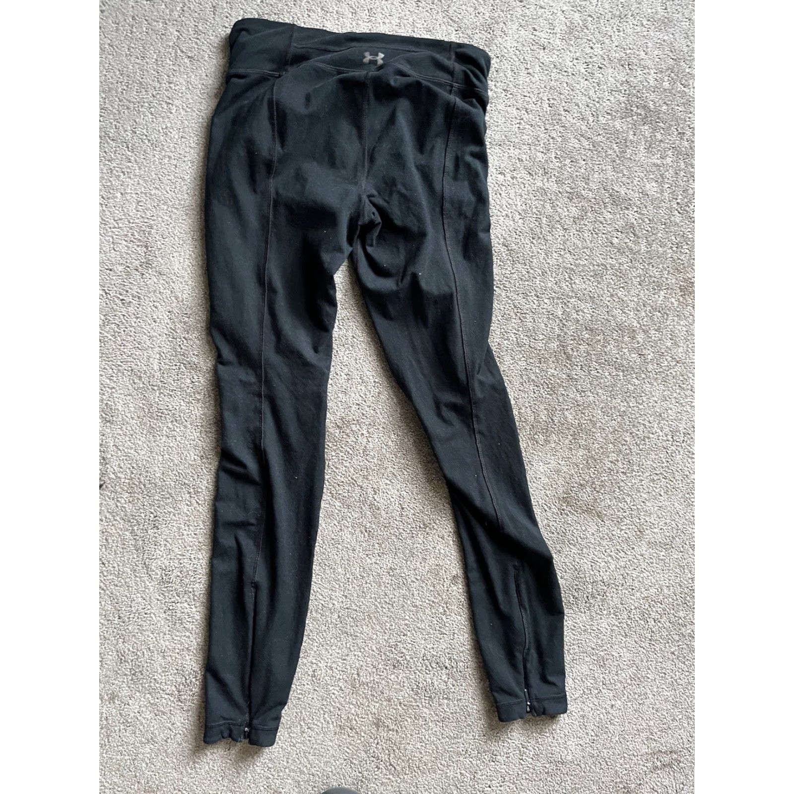 Under Armour Under Armour Leggings Womens 24 Black Solid Activewear Workout Pants Size 24" / US 00 / IT 34 - 3 Thumbnail