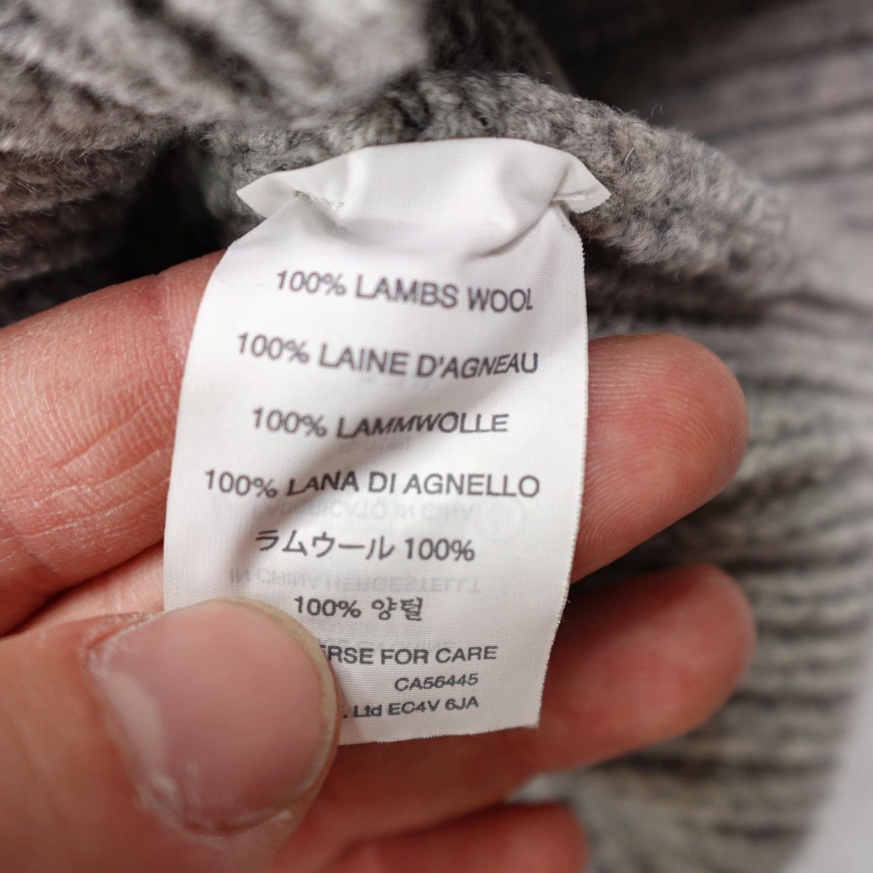 J.Crew VINTAGE J.CREW Sweater Shirt Women Large Gray Lambswool Raglan Chunky Knit Pullover Crew Neck 100% Wool Warmth Outdoor Mens? Size L / US 10 / IT 46 - 4 Thumbnail