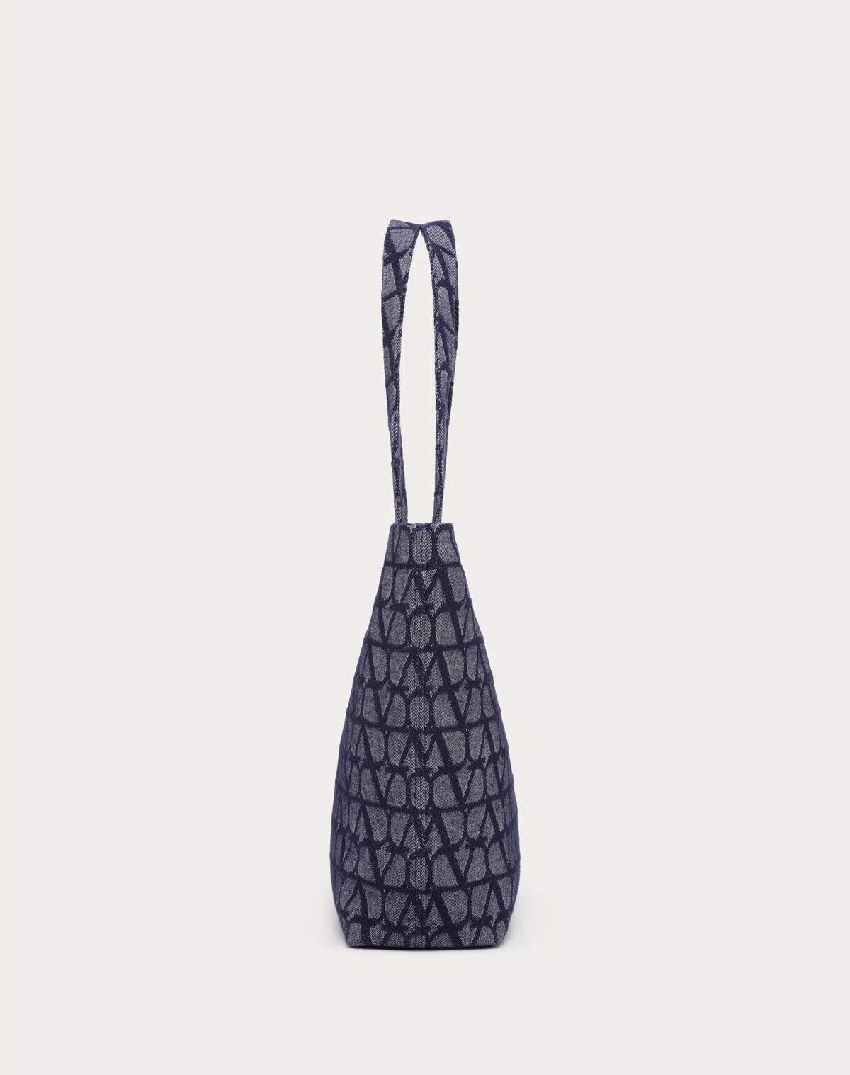 Valentino oc11z0725 Size: OS/ Mini Toile Shopping Bag in Melange/Black Size ONE SIZE - 4 Thumbnail