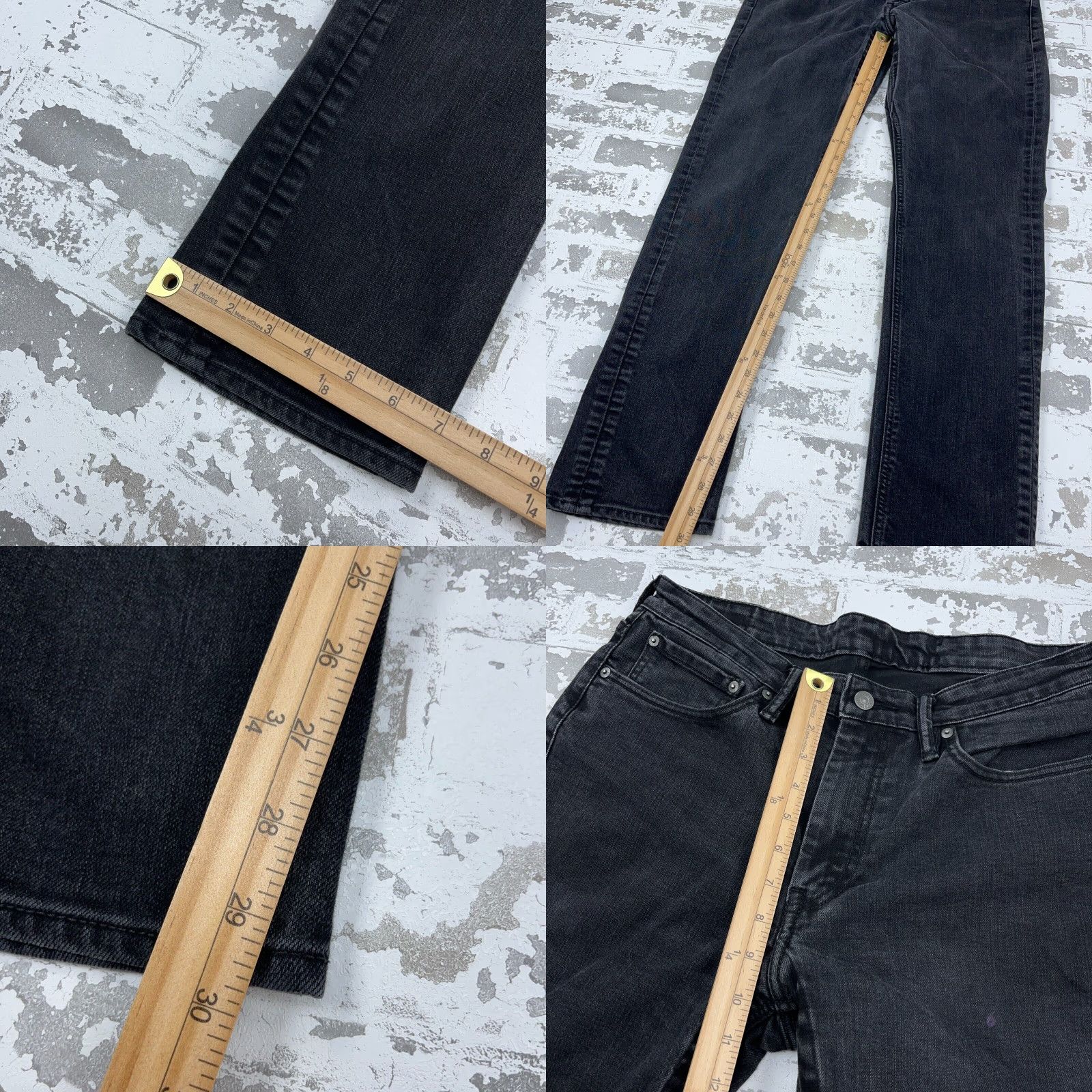 Levi's Levi's Levi's 511 Jeans Men 34x32 Slim Fit Straight Black Wash Denim Pants Skater Logo 5-Pocket Mens Regular 34in Inseam Jeans Pants Size US 34 / EU 50 - 8 Thumbnail