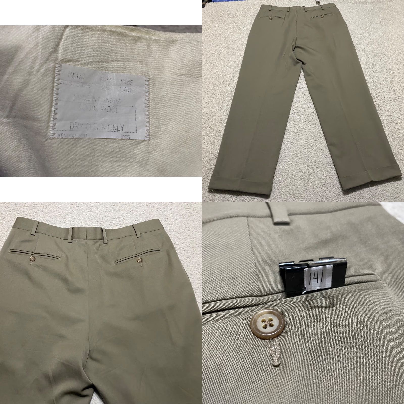 Brooks Brothers Brooks Brothers Mens Dress Pants 36 Brown Wool Straight Regular Pants Mens 100% Wool Solid Brown Dress Pants Size US 36 / EU 52 - 8 Thumbnail