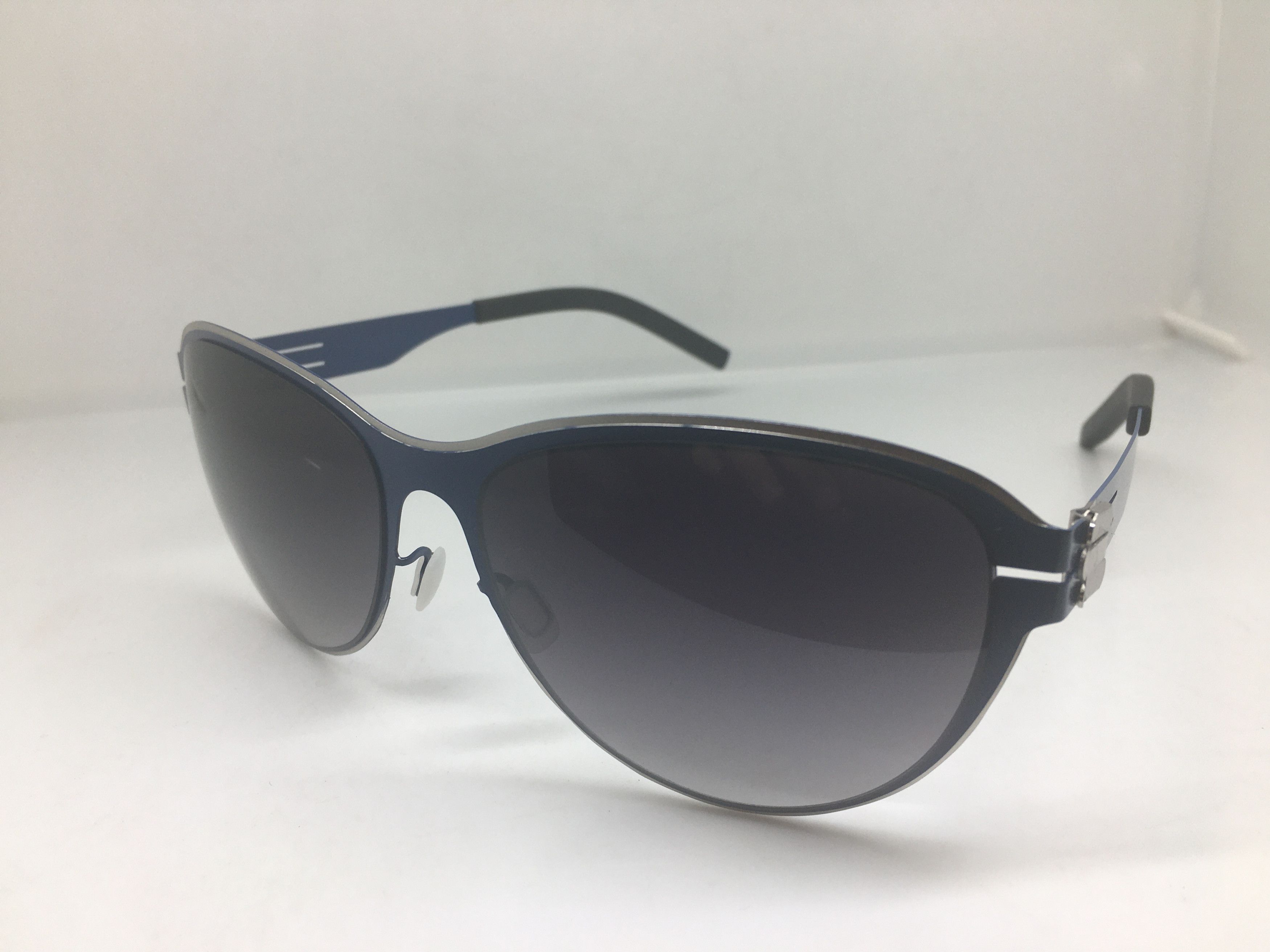 Other Silver Blue Alloy Sunglasses Frame Size ONE SIZE - 4 Thumbnail