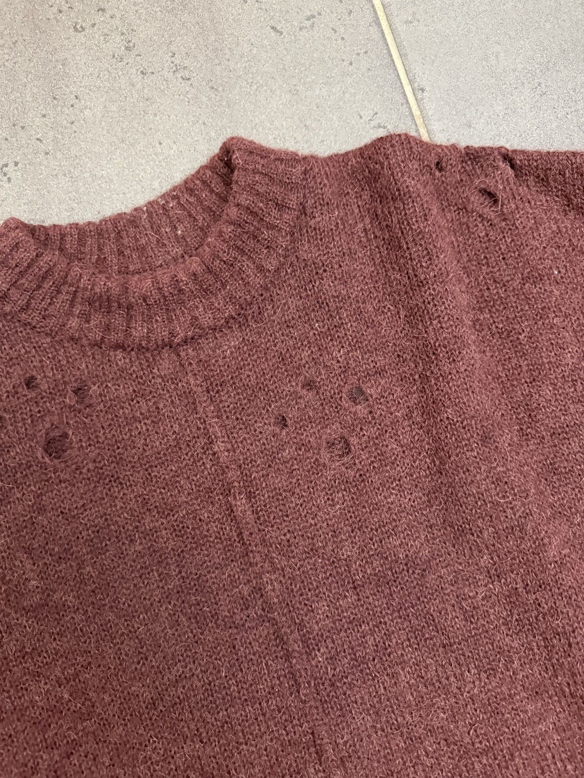 Marc Point Venezia Mohair Alpaca Distressed Oversized Knit Size US M / EU 48-50 / 2 - 2 Thumbnail
