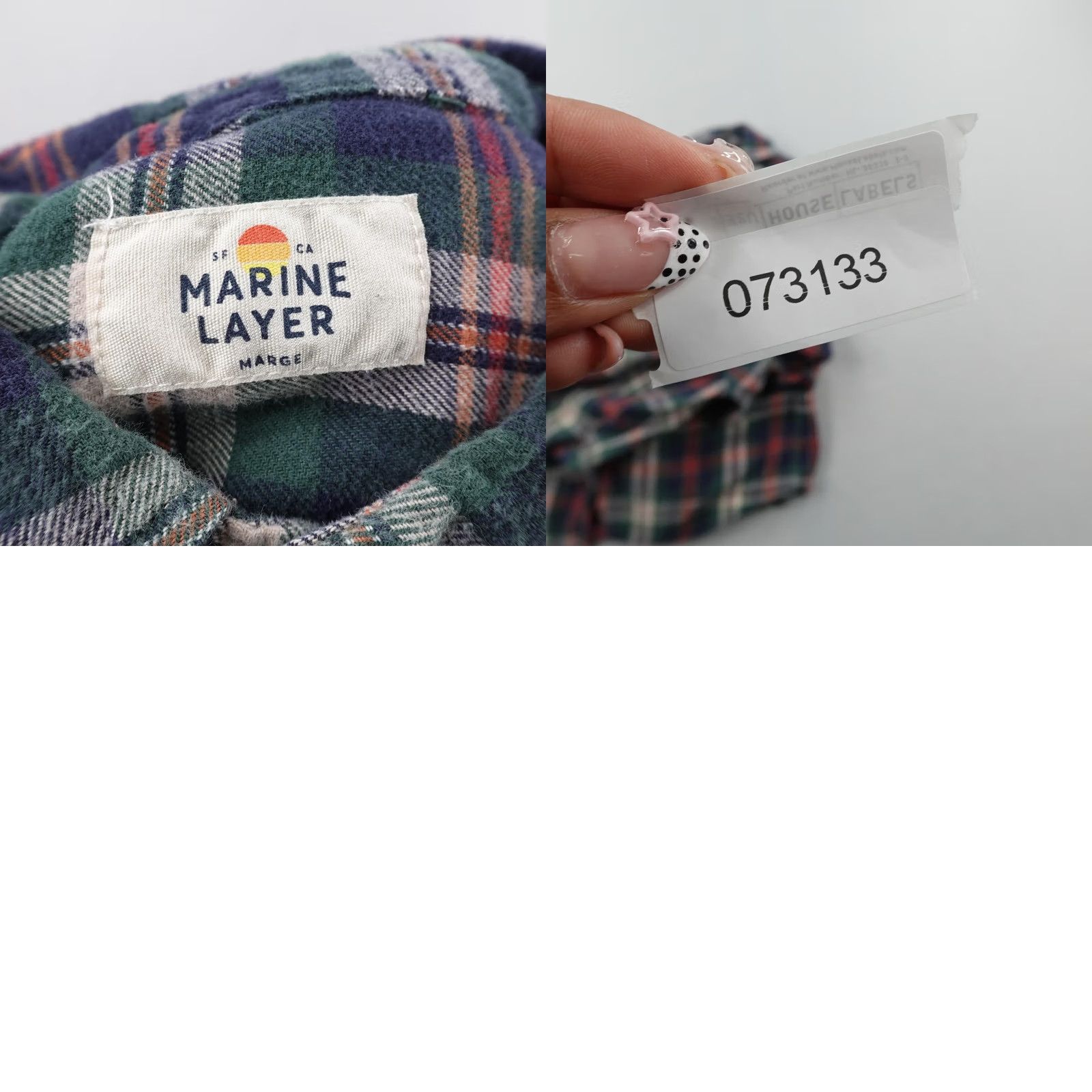 Marine Layer Marine Layer Shirt Mens M/L Green Plaid Flannel Button Up Organic Cotton Long Sleeve Casual Button-Up Vintage: No (not Vintage) Size US M / EU 48-50 / 2 - 8 Thumbnail