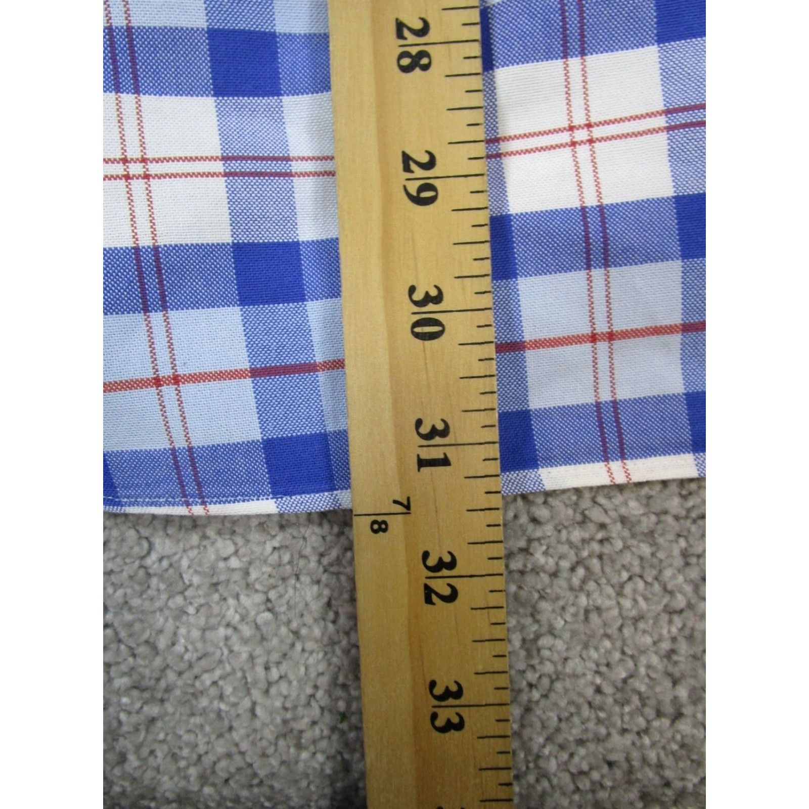 Brooks Brothers VINTAGE Brooks Brothers Polo Shirt Mens Large Blue Plaid Supima Cotton Long Sleeve Golf Rugby Size US L / EU 52-54 / 3 - 8 Thumbnail