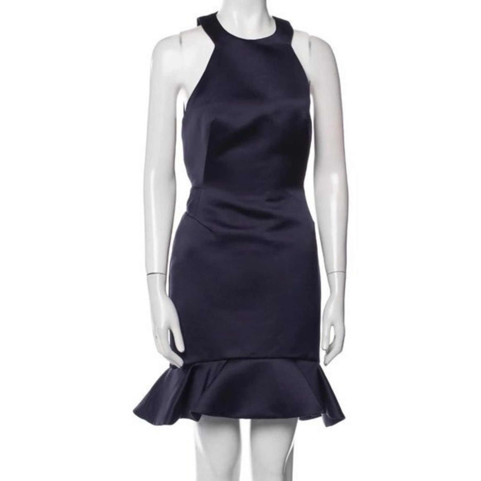 Alexander McQueen MCQ ALEXANDER MCQUEEN Navy Blue Knee-Length Dress, US6/IT42 Size M / US 6-8 / IT 42-44 - 5 Thumbnail