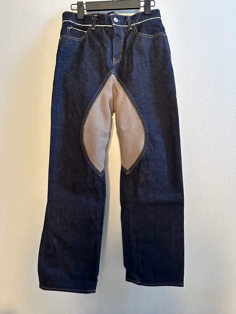 image of Undercover Aw12 "open Strings" Hybrid Denim in Indigo, Men's (Size 30)