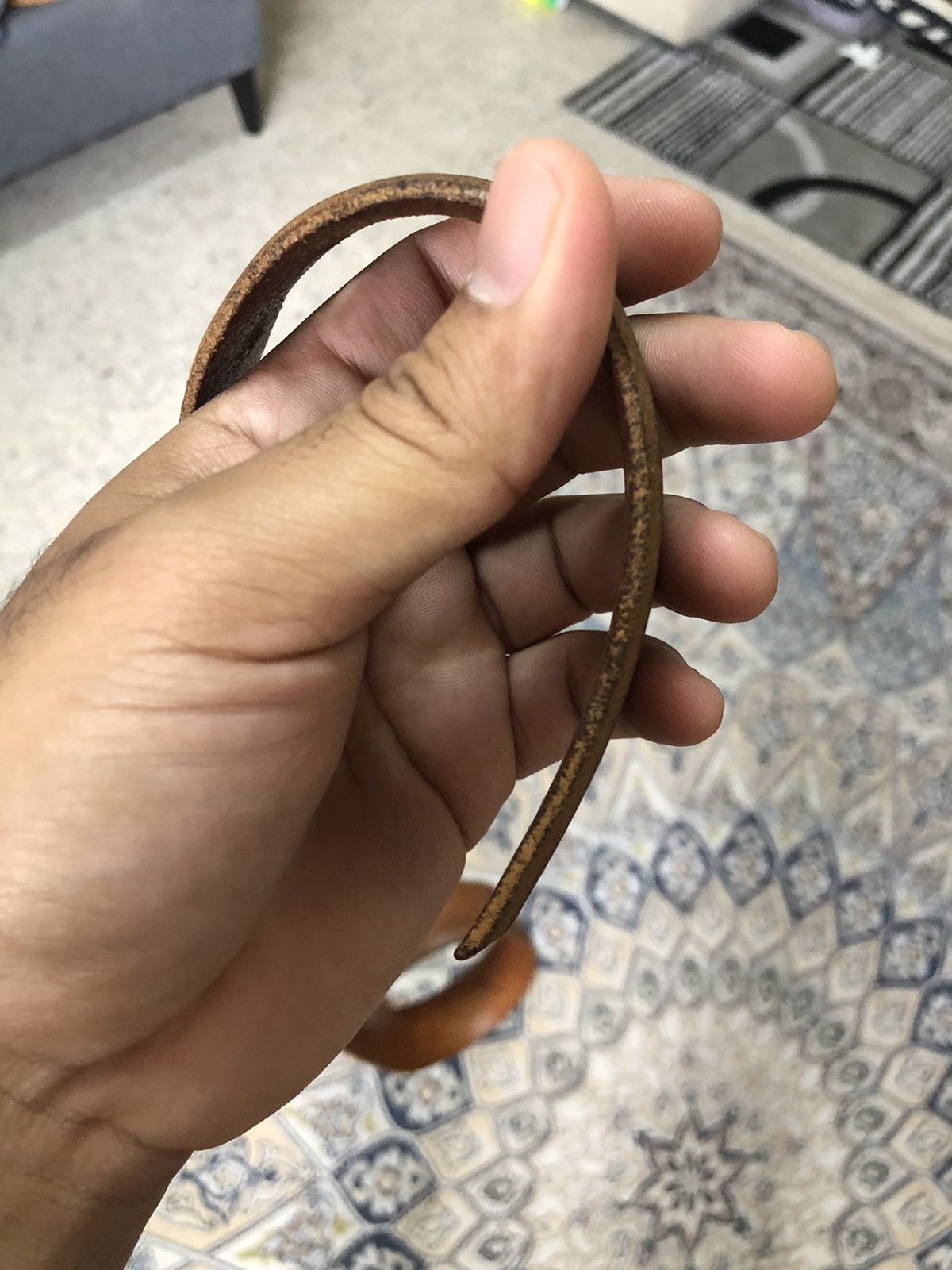 Jil Sander Vintage Jil Sander Brown Leather Belt Size ONE SIZE - 9 Thumbnail