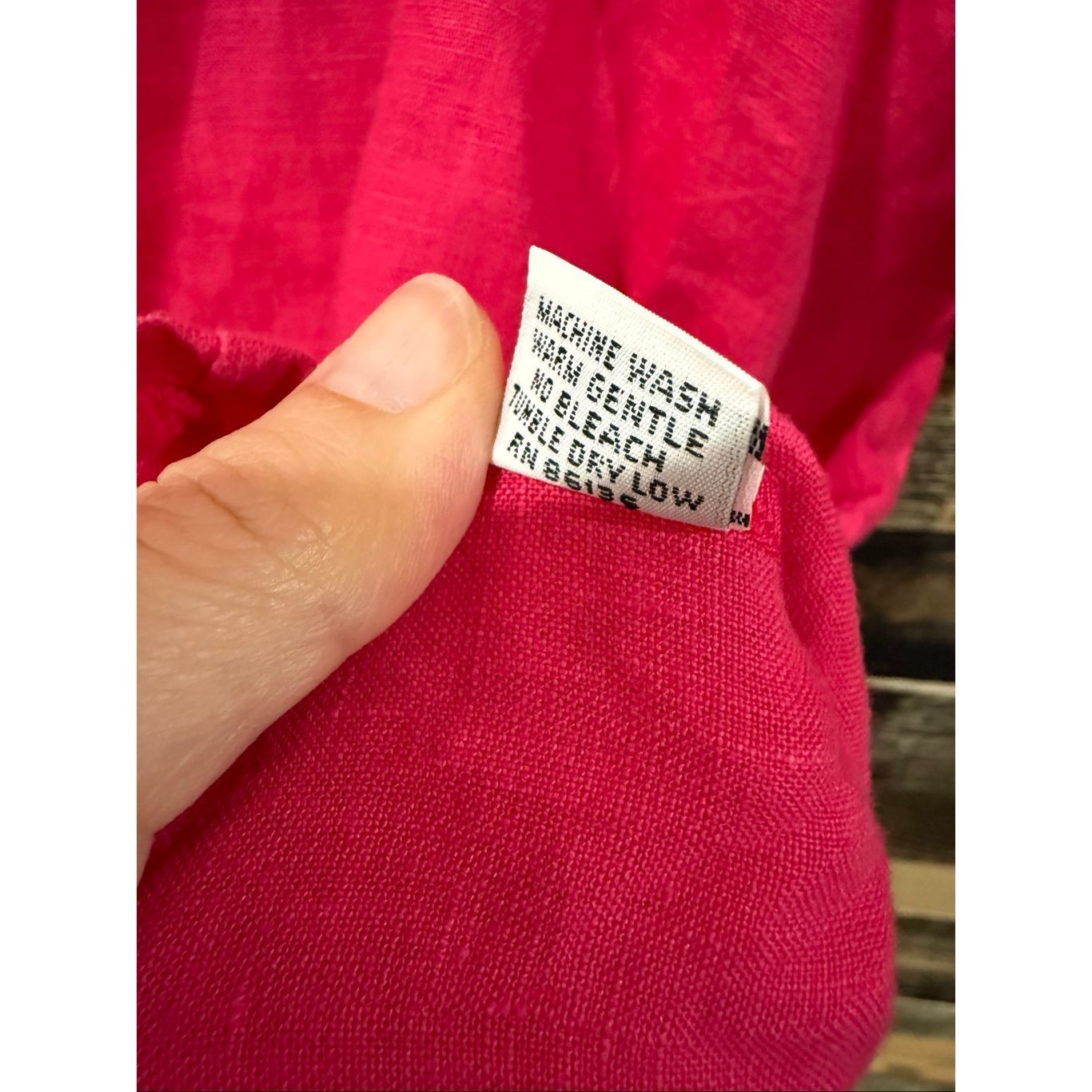 Bryn Walker Bryn Walker Hi-Lo Zaida pink hibiscus linen tunic dress size Size M / US 6-8 / IT 42-44 - 6 Thumbnail
