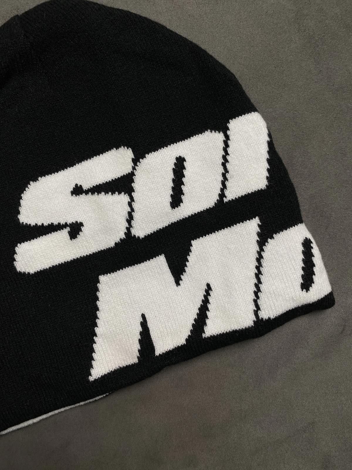 Japanese Brand Rare Sorry Mom Logo No Cuff Knit Reversible Beanie OS Size ONE SIZE - 5 Thumbnail