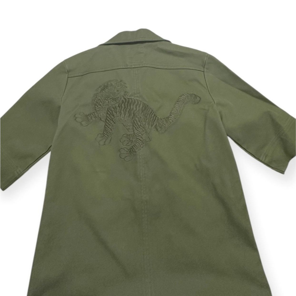 Zadig & Voltaire Zadig & Voltaire Record Brodé Tigre Shirt Dress in khaki/arm Size XS / US 0-2 / IT 36-38 - 11 Thumbnail