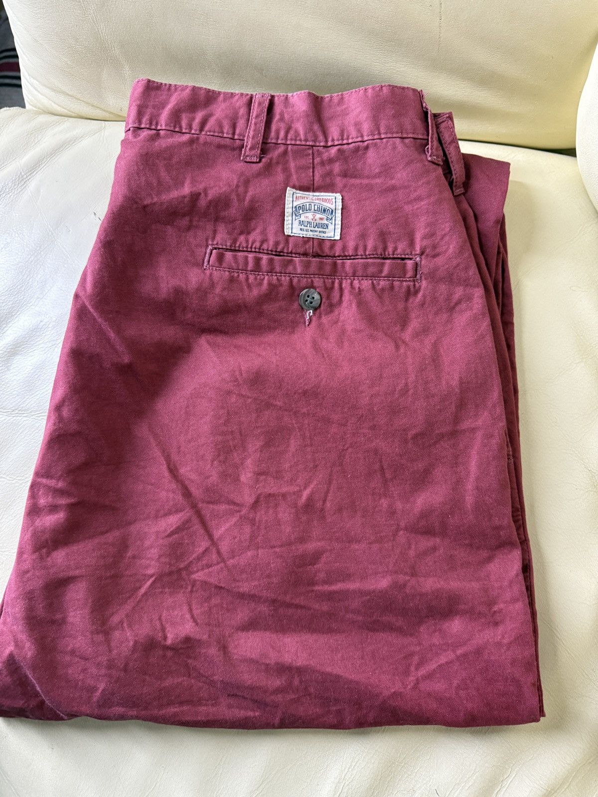 Polo Ralph Lauren Vintage Polo Ralph Lauren Relaxed Wide Chino pants 90s USA Size US 31 - 1 Thumbnail