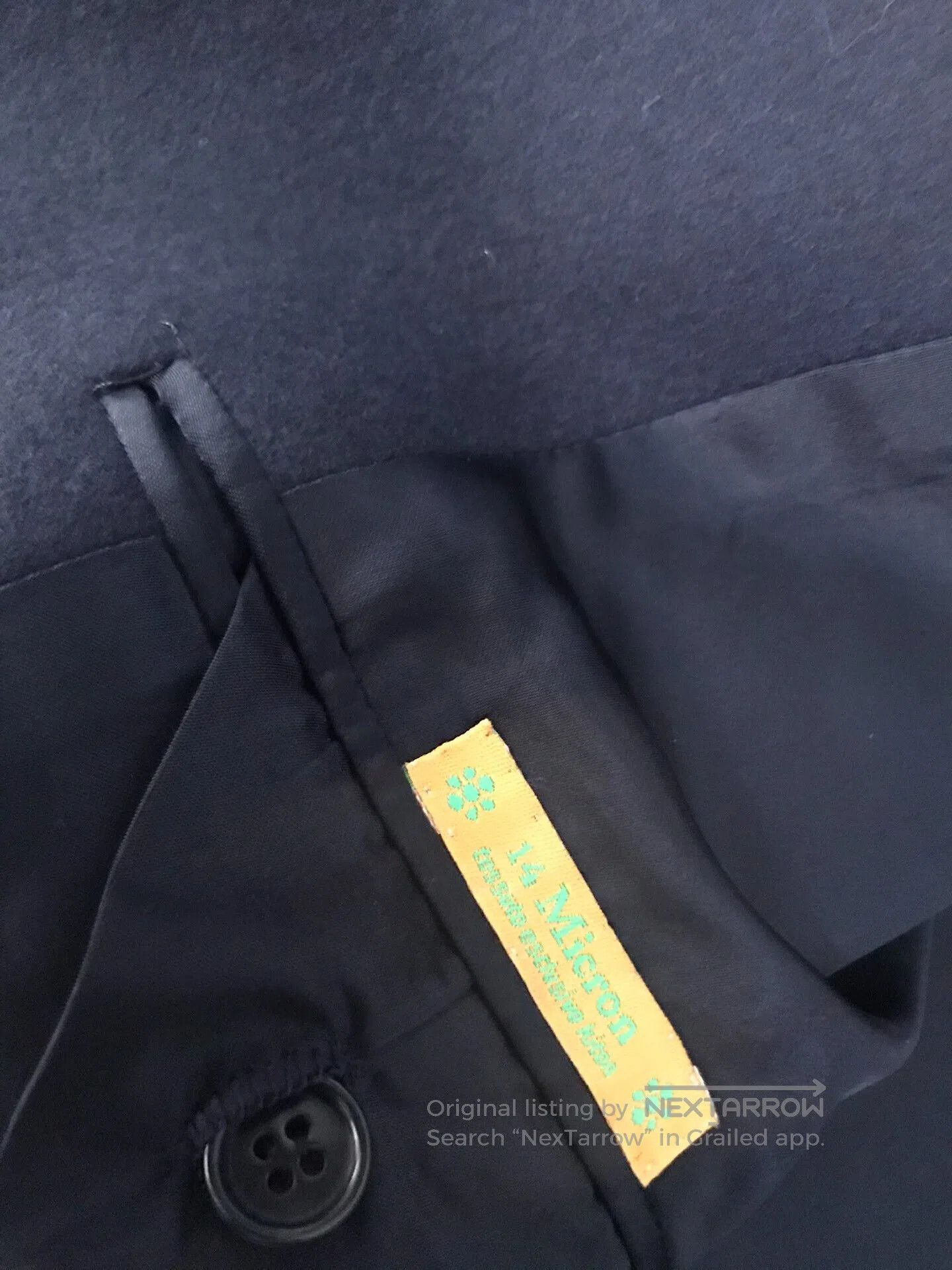 Ermenegildo Zegna luxury navy wool coat for men. Size US L / EU 52-54 / 3 - 7 Thumbnail