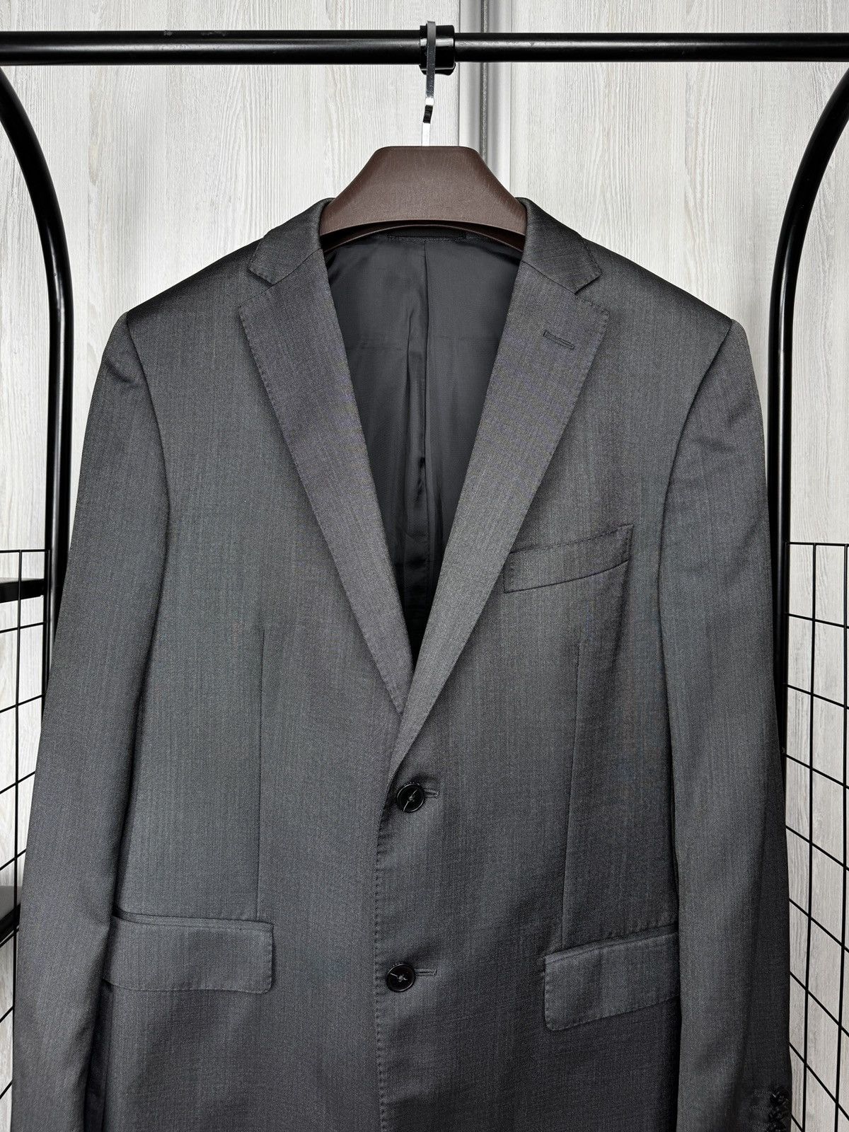Z Zegna Z Zegna Graphite Grey Wool Silk 2 pcs city suit size 50R Size 40R - 6 Thumbnail