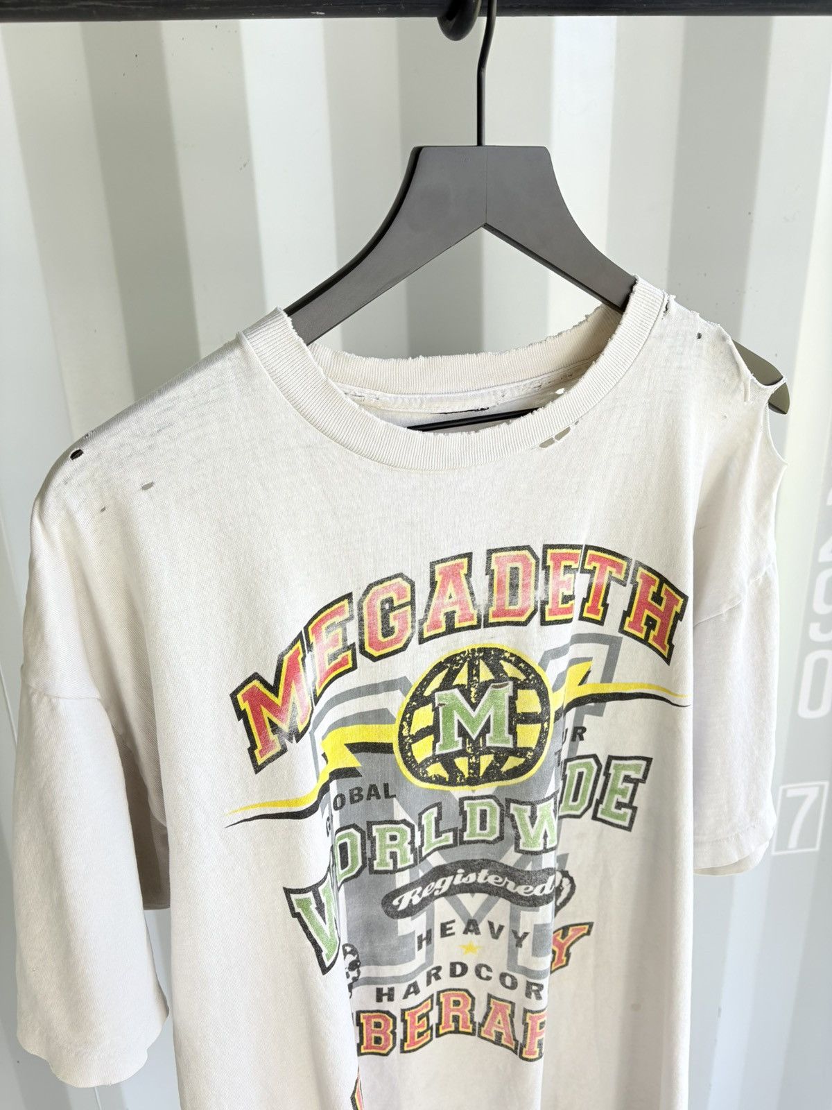 Vintage Thrashed Megadeth Faded Shirt Distressed ERD Grunge Thin Size US XL / EU 56 / 4 - 2 Thumbnail