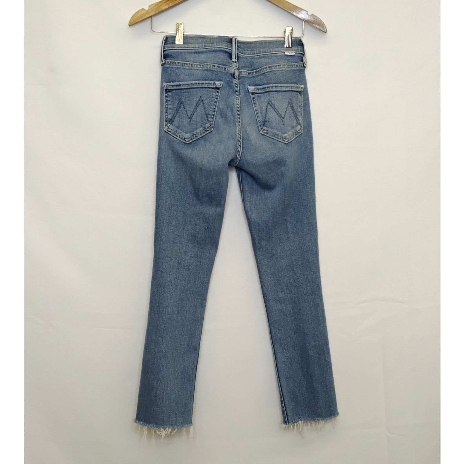 MOTHER Mother The Mid Rise Dazzle Ankle Jeans Women's 25x26 Light Size 25" / US 0 / IT 36 - 3 Thumbnail