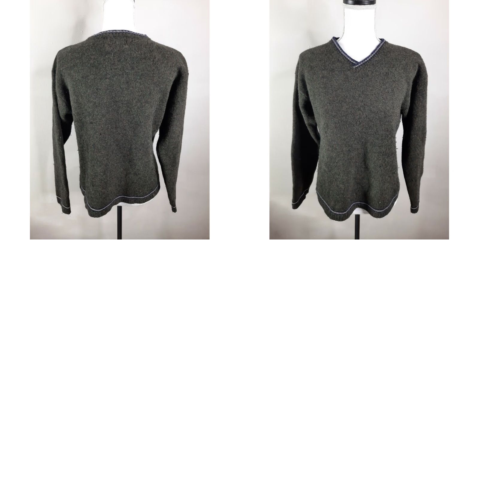 American Eagle Outfitters VINTAGE American Eagle Outfitters Wool Blend V-Neck Sweater Women Small S3C (Green) Wool Blend Logo Pullover Knit 90s Casual Mens? Size S / US 4 / IT 40 - 8 Thumbnail