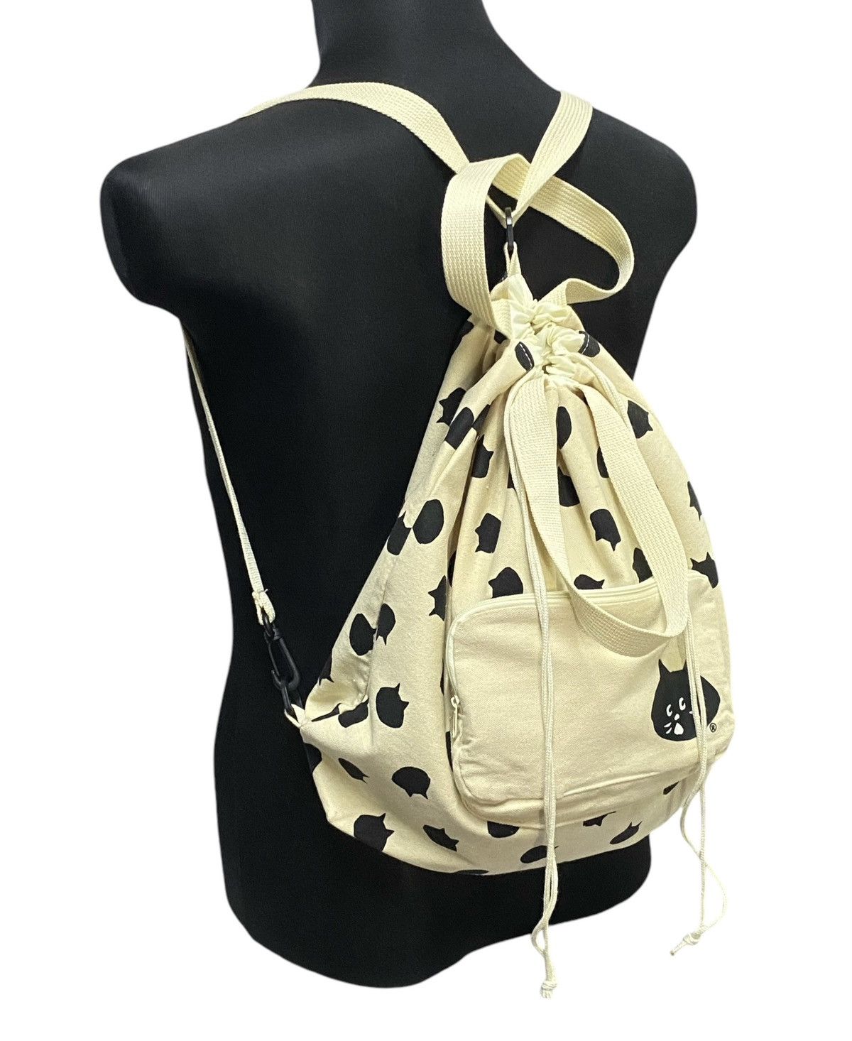 Issey Miyake Ne-Net By Issey Miyake Drawstring Bagpack/Tote Bag Size ONE SIZE - 3 Thumbnail