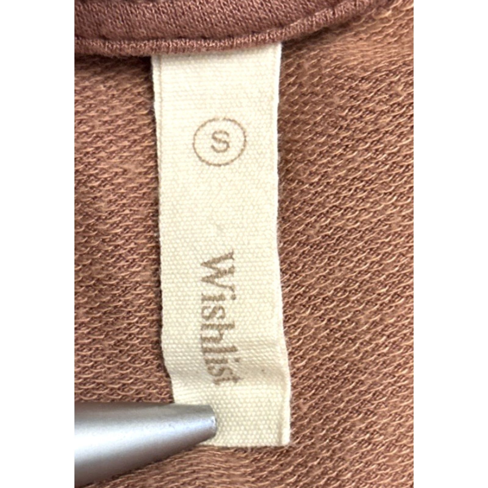 Vintage Wishlist Shirt Womens Small Light Brown Crew Neck Knit Top Long Sleeve Pullover 21-21.5" pit 27" length Casual 2012 Size S / US 4 / IT 40 - 6 Thumbnail