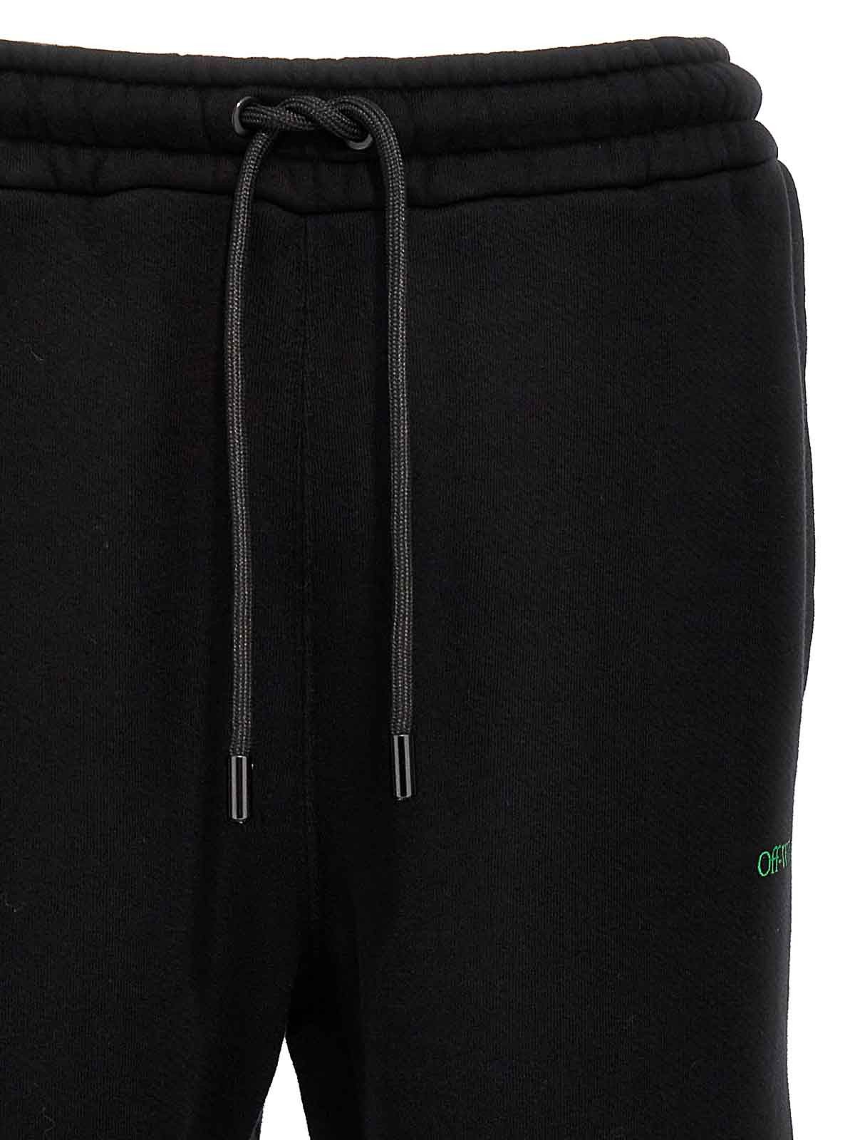Off-White o1gr1nt0425 Moon Tab Sweatpants & Joggers in Black Size US 34 / EU 50 - 3 Thumbnail
