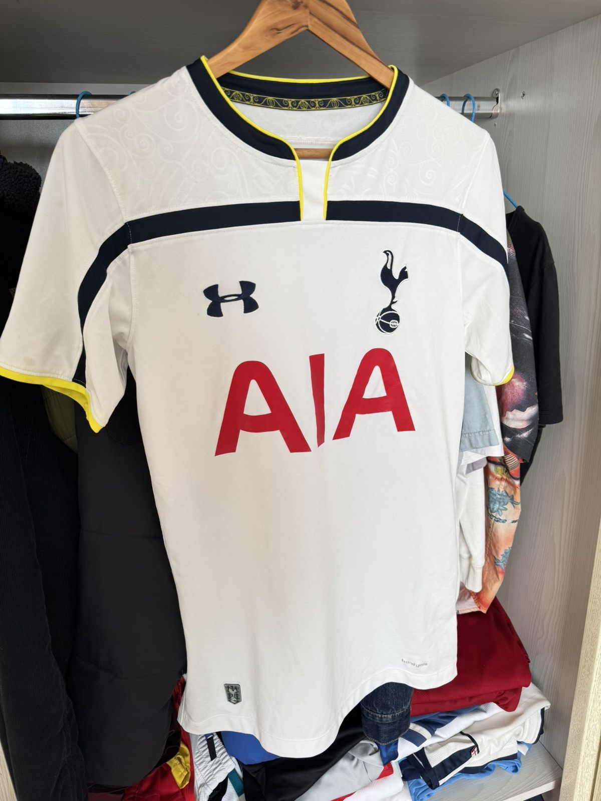 Under Armour Tottenham Hotspur 2014-2015 Home Soccer Jersey Football Kit Size US M / EU 48-50 / 2 - 3 Thumbnail