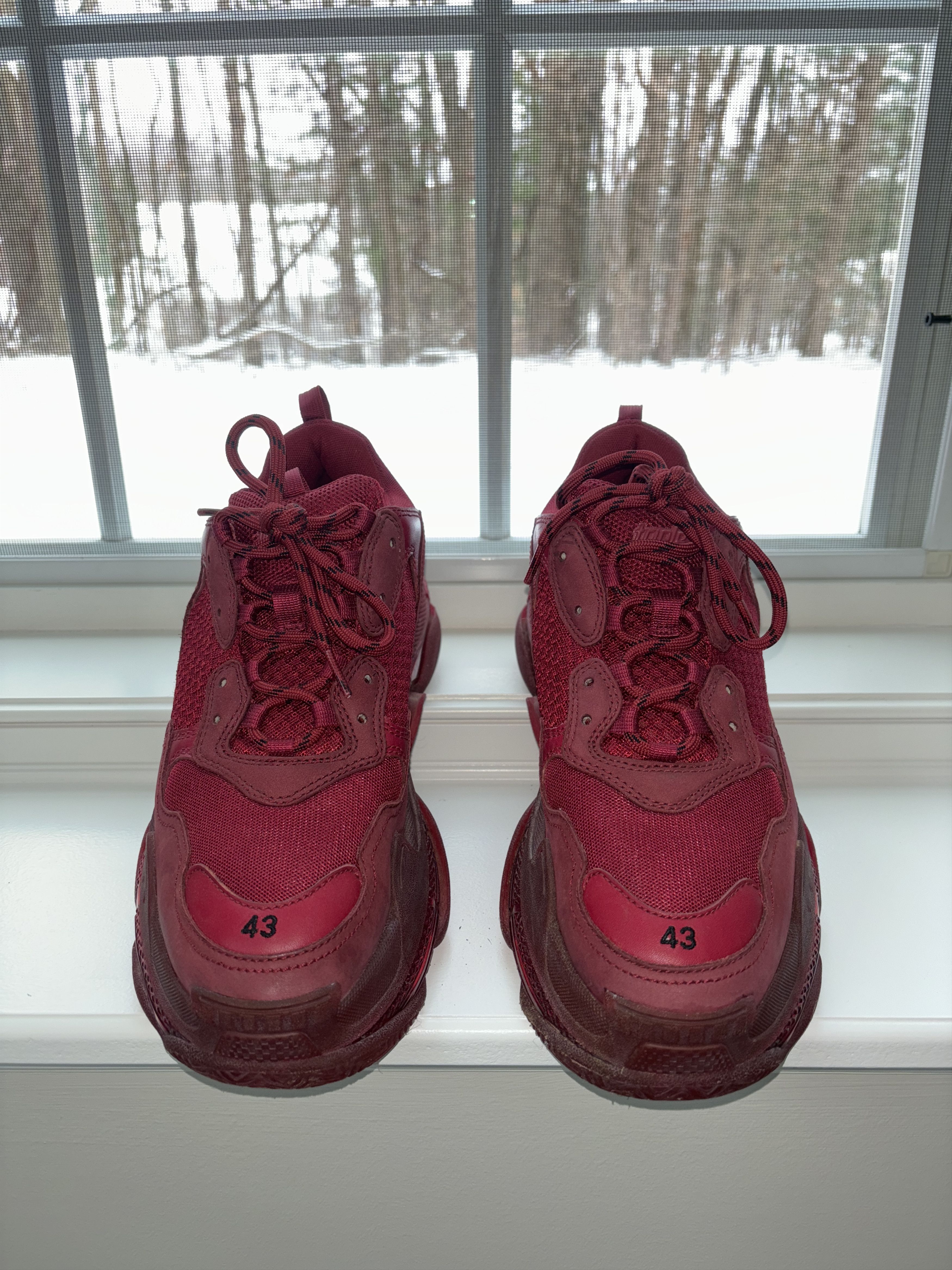 Balenciaga Triple S Burgundy