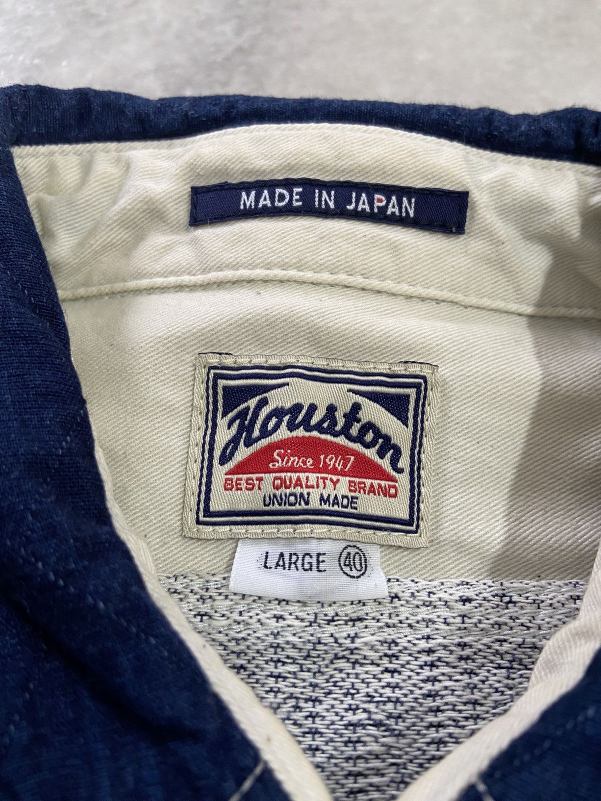 Japanese Brand × Vintage Houston Union Made denim Shirt Button Up Size US M / EU 48-50 / 2 - 8 Thumbnail