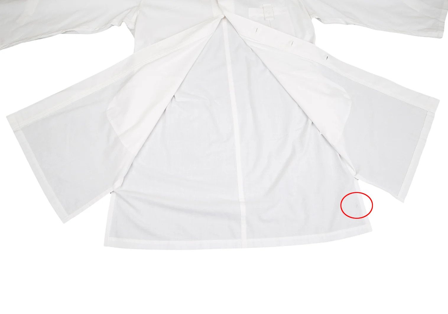 Yohji Yamamoto Yohji Yamamoto Cotton Front Margin Shirt Coat Size US L / EU 52-54 / 3 - 12 Thumbnail
