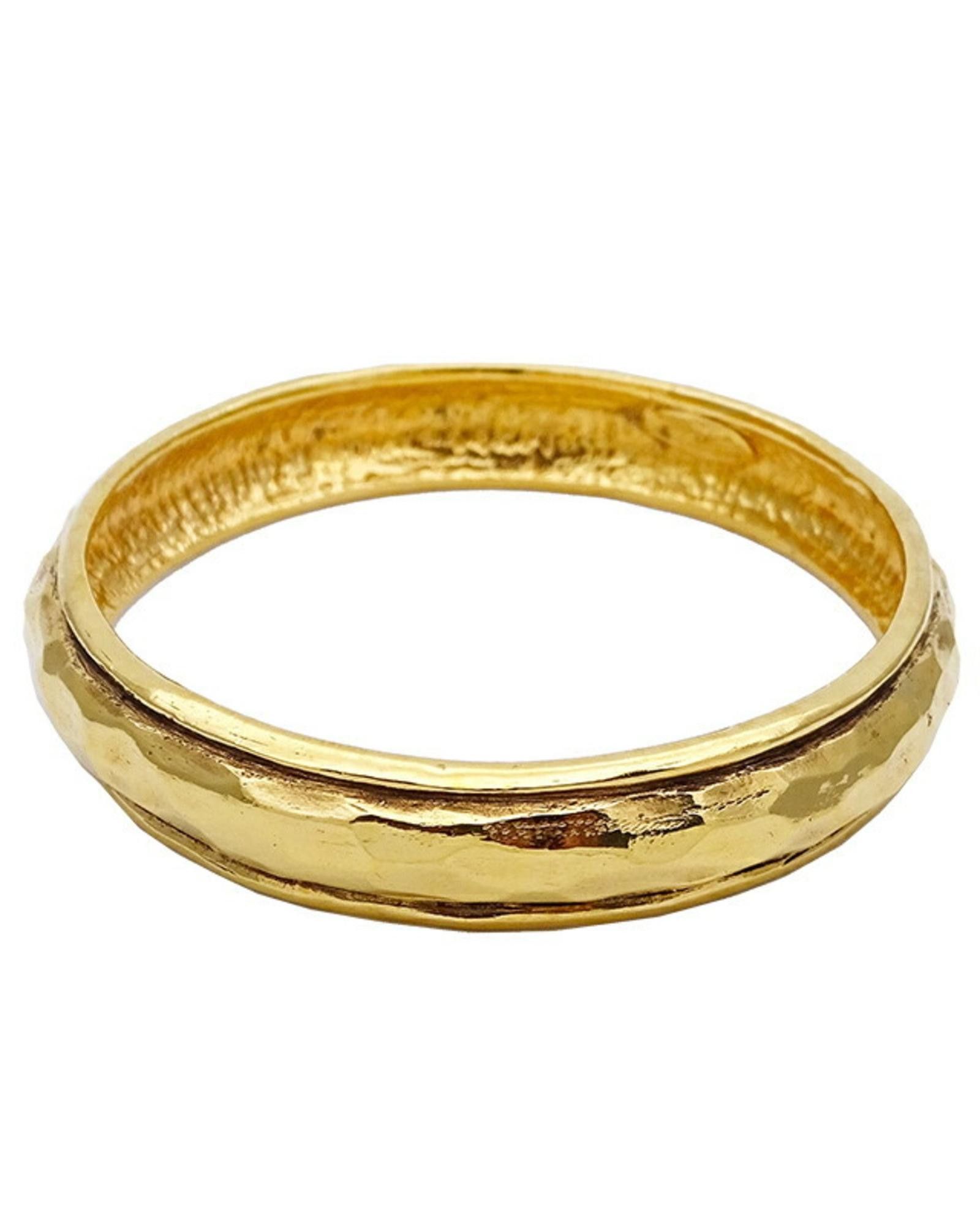image of Chanel Sleek Black Coco Mark Bangle, Women's