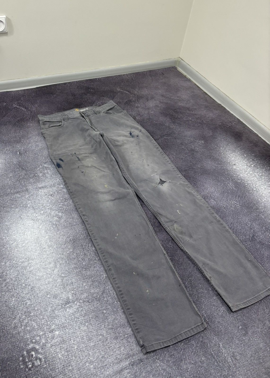 Carhartt Vintage Carhartt American Gray Y2K Work Hype Pants Jeans Size US 34 / EU 50 - 8 Thumbnail