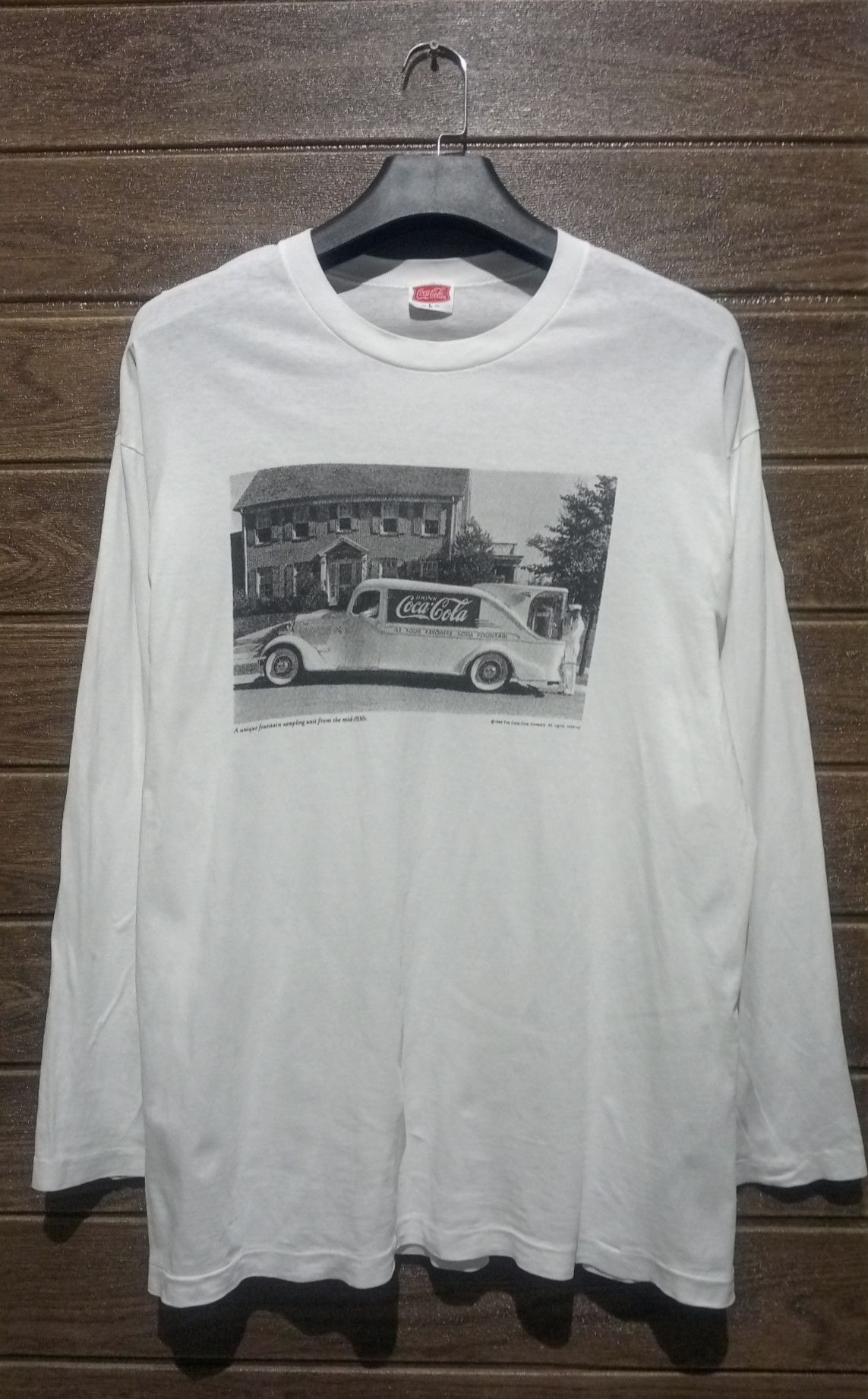 Coca Cola Vintage 1995 Single Stitch Coca- Cola Long Sleeve Tshirt Size US L / EU 52-54 / 3 - 1 Thumbnail