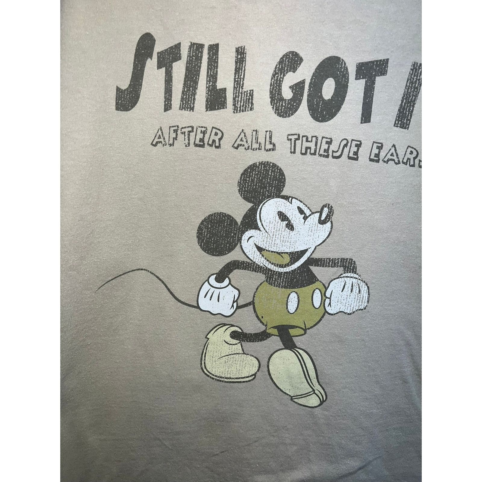 Disney Vintage Mickey Shirt Disneyland Still got It Brown Tee Large Size US L / EU 52-54 / 3 - 2 Thumbnail