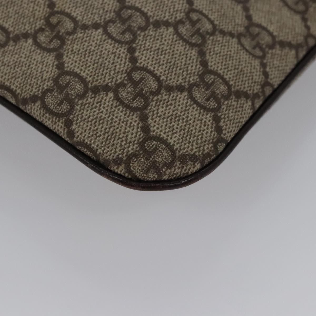 Gucci GUCCI GG Supreme Hand Bag Pvc Leather Beige Silver Size ONE SIZE - 12 Thumbnail
