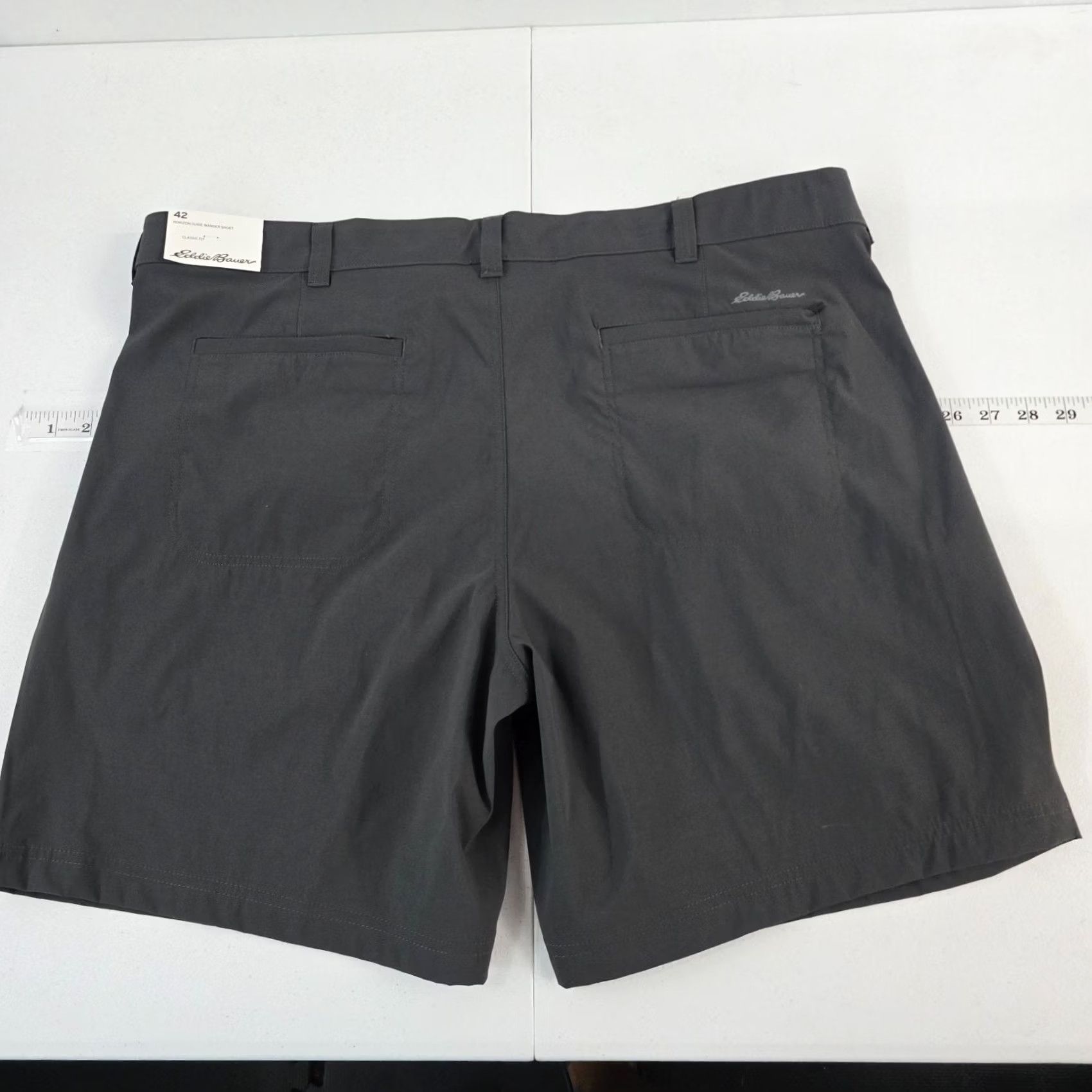Eddie Bauer Eddie Bauer Men’s Horizon Guide Wander Shorts Carbon Gray 42 NWT Nylon Chino Casual Outdoor Medium Mens Size US 42 / EU 58 - 3 Thumbnail