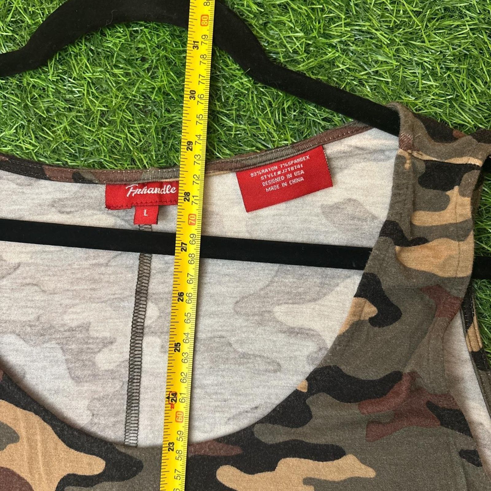 Other Women's Panhandle Camo Patterned Tank Top Size L / US 10 / IT 46 - 4 Thumbnail