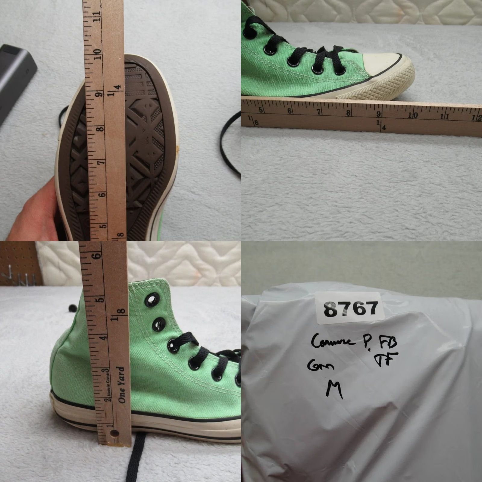 Converse Converse Chuck Taylor Mens 8.5 Womens 10 Green All Star High Top Sneaker Read Size M / US 6-8 / IT 42-44 - 9 Thumbnail