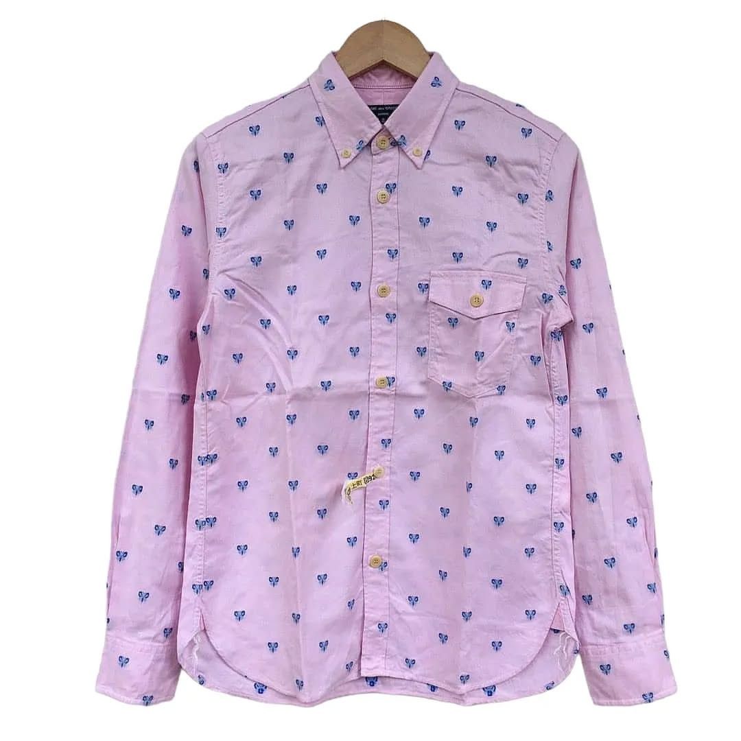 Comme des Garcons Chambray Shirt butterfly pattern Size US S / EU 44-46 / 1 - 1 Thumbnail